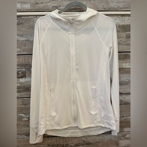 Athleta White Zip-up Athletic Jacket NWOT